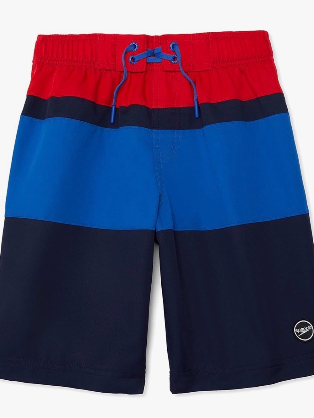 Speedo Boy's Swim Trunk Knee Length Blocked Volley - Peacoat Size Small NWT